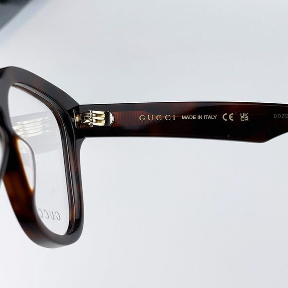 Gucci GG0958O 007âEyeglasses Havana Square Unisex - Picture 11 of 13